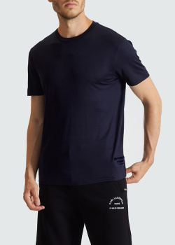 Мужская футболка Emporio Armani синего цвета, фото